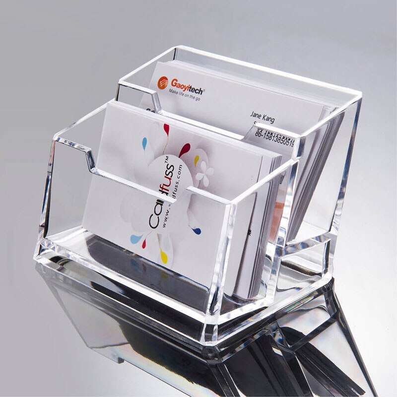 Business Card Holder Single Layer Double Layer Three Layers holdercard Holder Desktop Storage Transparent Simple
