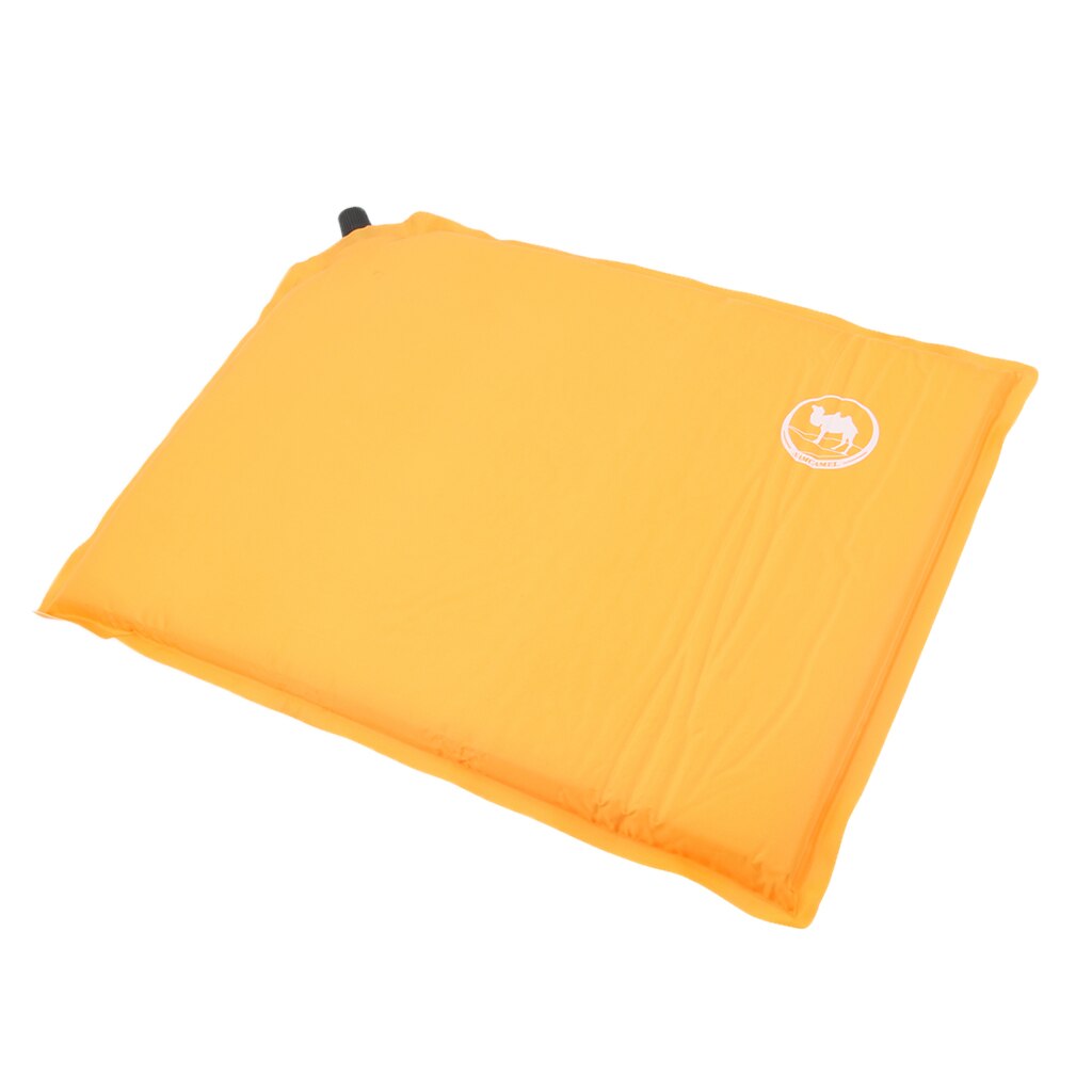 Cojín portátil para asiento de estadio, autohinchable, con bolsa de almacenamiento, para exteriores: Orange