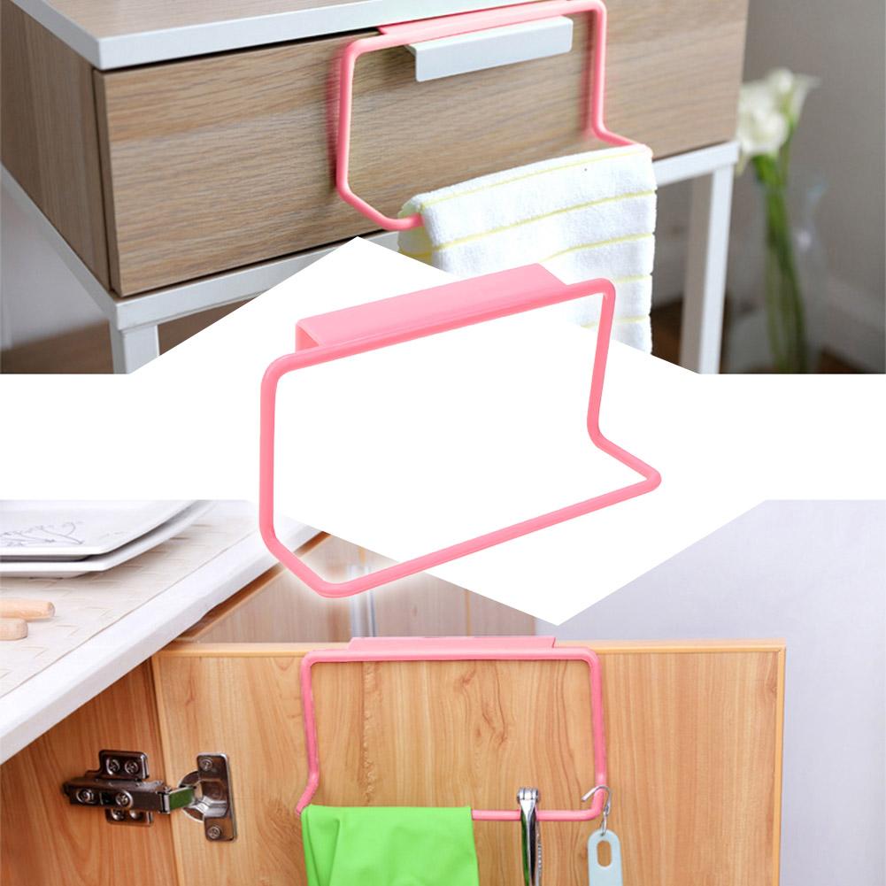 Cupboard Kitchen Cabinet Bathroom Towel Rack Plastic Towel Rack Hanging Holder Ties Bag Hanger Hanging Rack