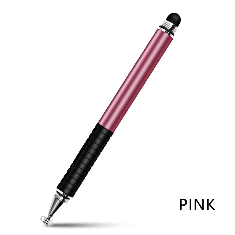 Bolígrafo Stylus Universal 2 in1 para Ipad lápices de Tablet dibujo lápiz táctil capacitiva pantalla pluma Stilus Smart Pen para la PC del teléfono móvil: Pink Touch Pen