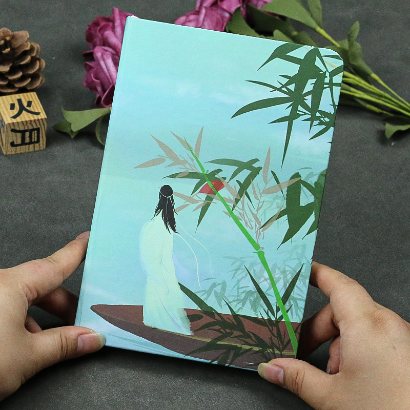 Antieke Artistieke Conceptie Retro Dagboek Hand Grootboek Schattige Kleine Verfrissende Student Notebook Volledige Kleur Pagina Notepad Notebook: C