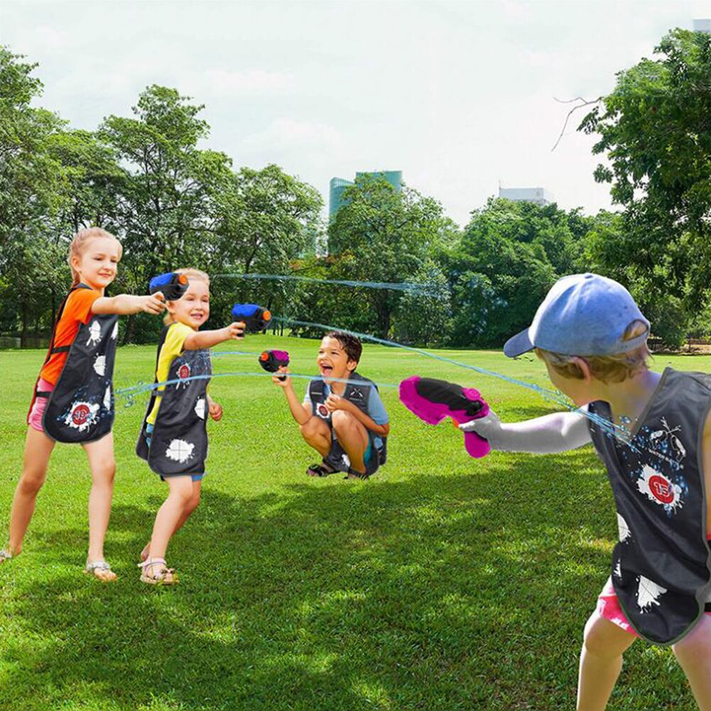 Water Activated Vesten Waterpistool Speelgoed Outdoor Water Fun Pool Party Interactieve Spelletjes Voor Kinderen Volwassenen Water Sport Vest