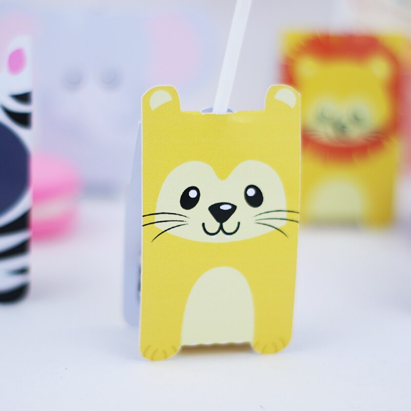 Animales de Safari Favor caja, caja de dulces para regalar caja de bolsas de Caja de la Magdalena de niño, decoración de Cumpleaños de Niños suministros