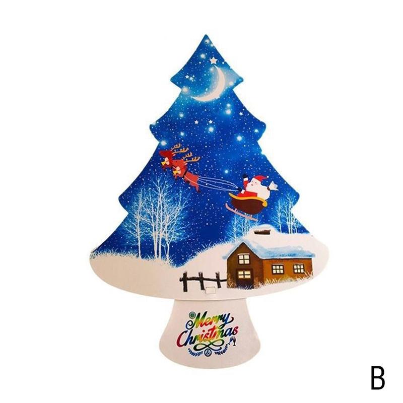 Kids DIY Felt Christmas Tree Christmas Decoration For Home Navidad Year Christmas Ornaments Santa Claus Xmas Tree: B