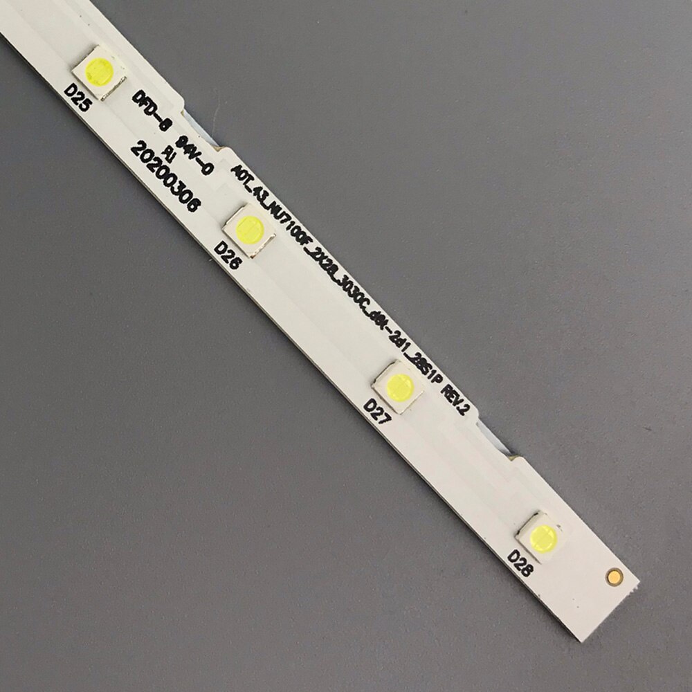 LED Backlight strip 28 lamp for Samsung 43&quot;TV UE43NU7100 AOT_43_NU7100F_2X28_3030C BN44-00947A UE43NU7120 UE43NU7170 BN96-45954A