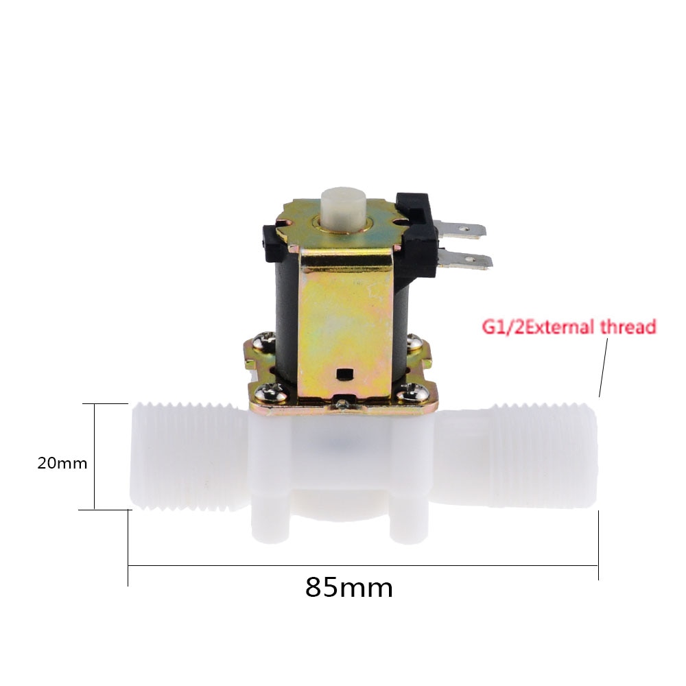 Normally open 1/2" Plastic Solenoid Valve DC 12V 24V Magnetic Dispenser Drinking Water Pneumatic Pressure Controller Switch