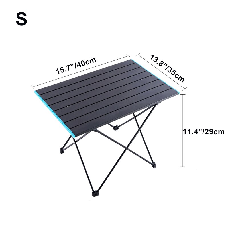 Desert&amp;Fox Camping Table Aluminum Foldable Table with Carry Bag Portable Backpacking Outdoor Desk for Hiking Picnic BBQ Fishing: Small