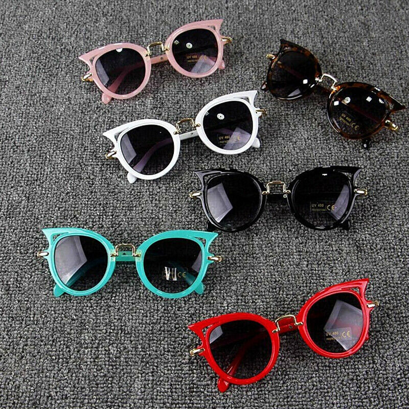 Baby solbriller tilbehør børnebriller dreng pige briller  uv400 beskyttelse udendørs kat solbriller