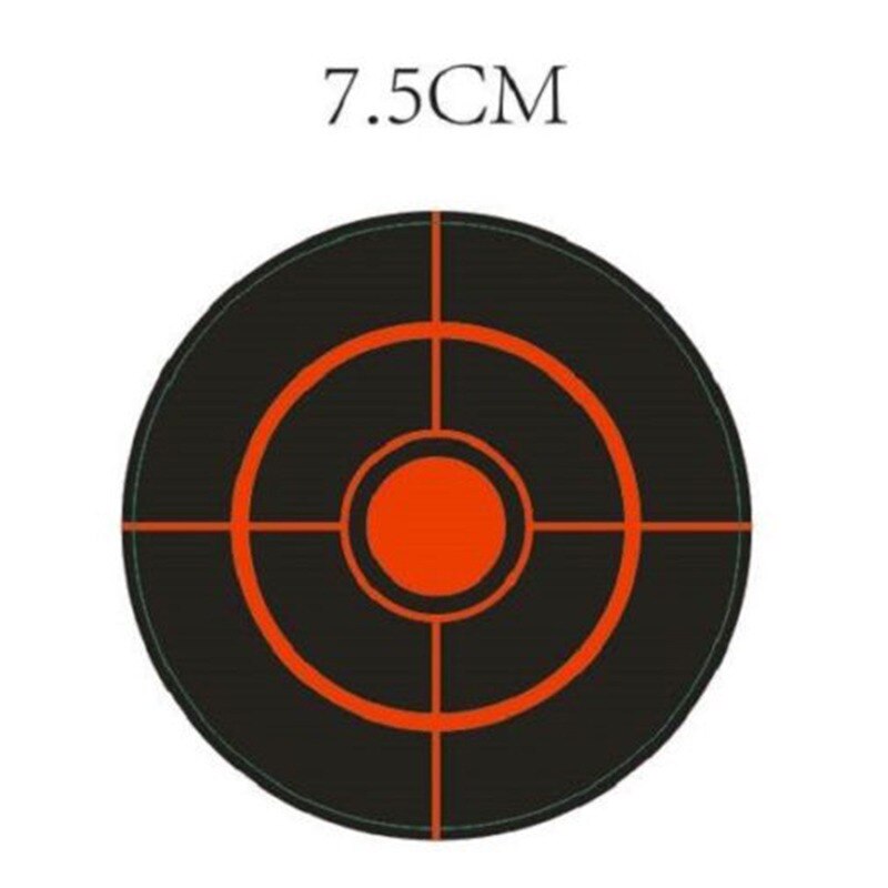 250 pces/rolo diâmetro 7.5 cm splatter alvo tiro prática adesivos definir novo