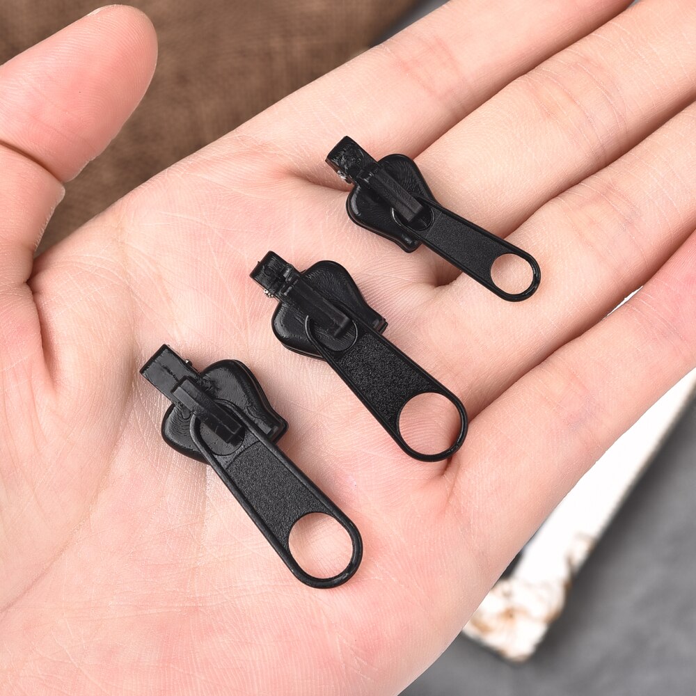 6PCS Instant Zipper Universal Instant Fix Zipper Repair Kit Replacement Zip Slider Teeth Rescue Zippers For 3 Different Size