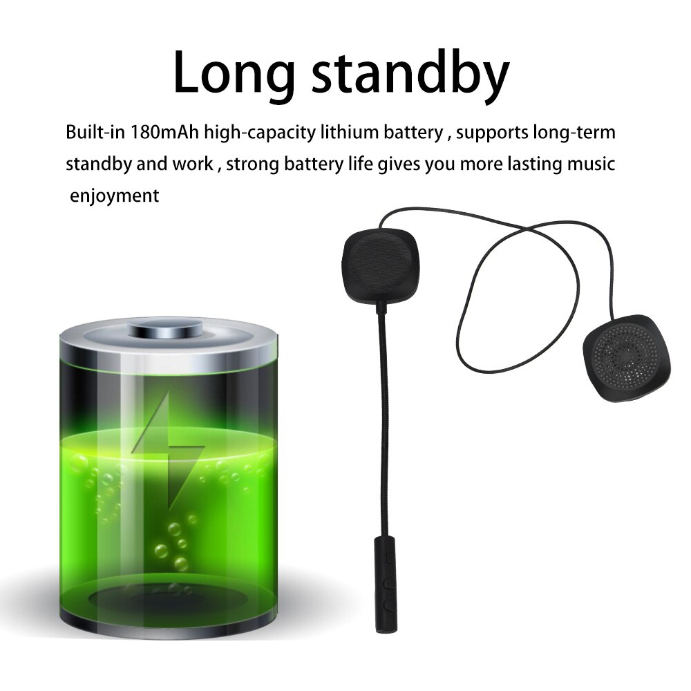 Bluetooth 5.0 draadloze  mp3- luidspreker motorhelm hoofdtelefoon handsfree stereo oortelefoon universele motorhelm headset