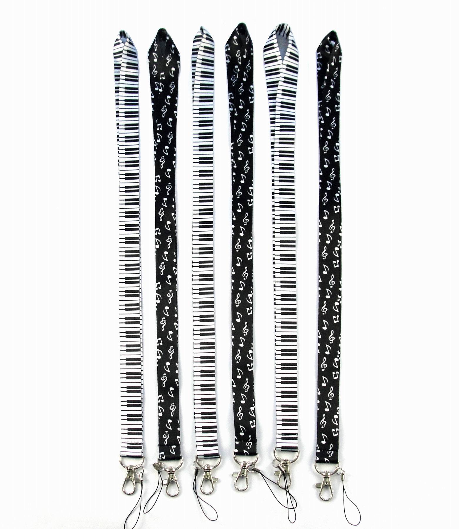 40Pcs Piano Muziek Nek Lanyards Voor Mobiele Telefoon Accessoires Leuke Telefoon Bandjes Lange Lanyards Voor Sleutels Id-kaart
