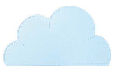 nordisch Stil freundlicher Wolke Silikon Tischset Isolierte Handy, Mobiltelefon Tischset Wasserdicht Umweltschutz Schüler Schreibtisch matt: hell Blau
