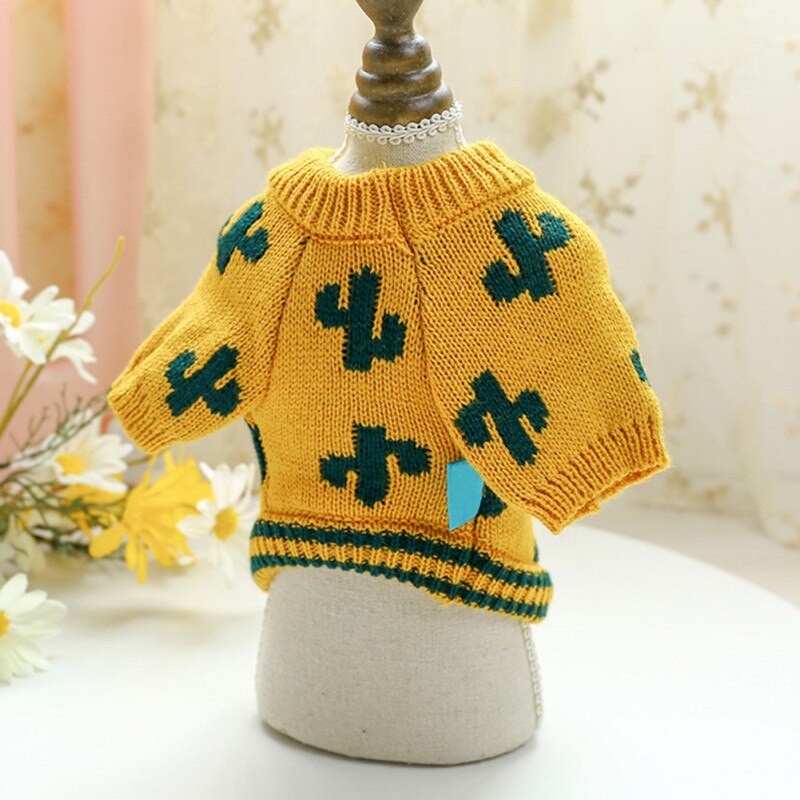Cactus Pet Dog Clothes Winter French Bulldog Clothing For Dog Outfits Sweater Pet Coat For Chihuahua Clothes Pug