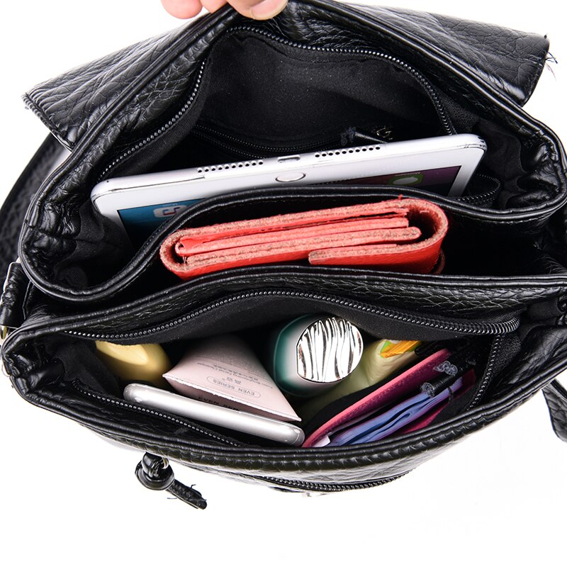 Oude Tang Zachte Pu Lederen Schoudertassen Voor Vrouwen Messenger Bags Crossbody Mode Vrouwen Tas Vrouwelijke Flap bolsa