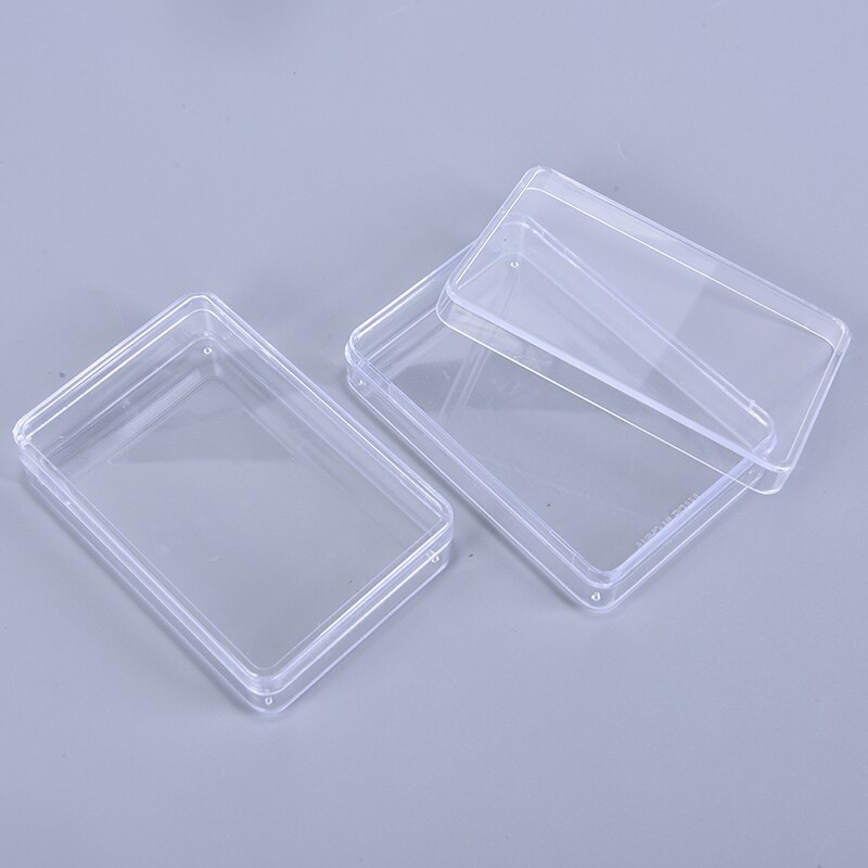 2 stk gennemsigtige plastik æsker spillekort container opbevaring kuffert pakning spil kort box til poker 9.3cm x 6.3cm x 2.2cm