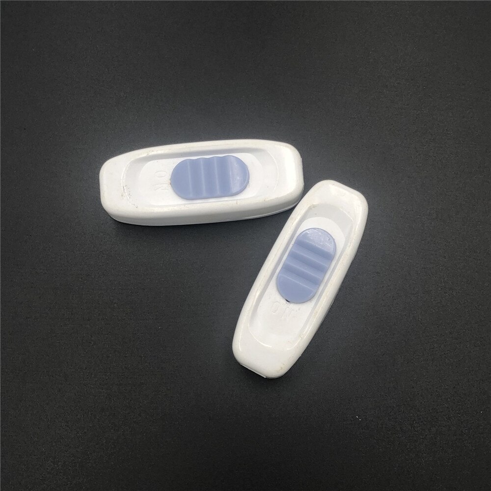 2Pcs Bedside Bedroom Old Night Lamp Light Control Switch AC 250V 6A 3A Inline ON/OFF Table Desk Lamp Cord Fan Switch: 250V 3A 60x23x15mm
