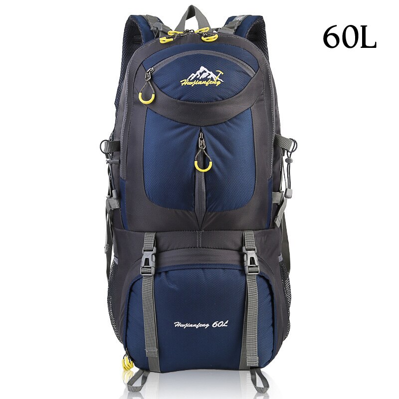 Sac à dos Trekking 60L sac de sport étanche sac à dos de voyage escalade sac de montagne 40L randonnée Camping ski sac à dos touristique 50L: Dark blue 60L