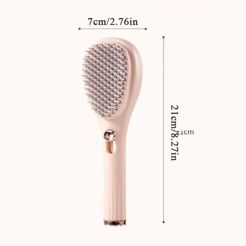 Zelfreinigende Haarborstel Hoofdhuid Massage Borstel Antistatische Haarkam Salon Styling Tool Draagbare Intrekbare Magische Pluizig Haar Kam