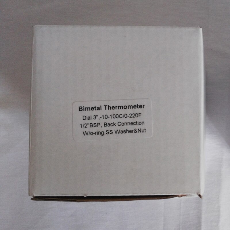 Thermomètre pour Keg de bière | Thermomètre bimétallique pour brassage à la maison, cadran 3 "0-220F pour brassage de bière, mélange de bière, température de pichet, réservoir à ébullition