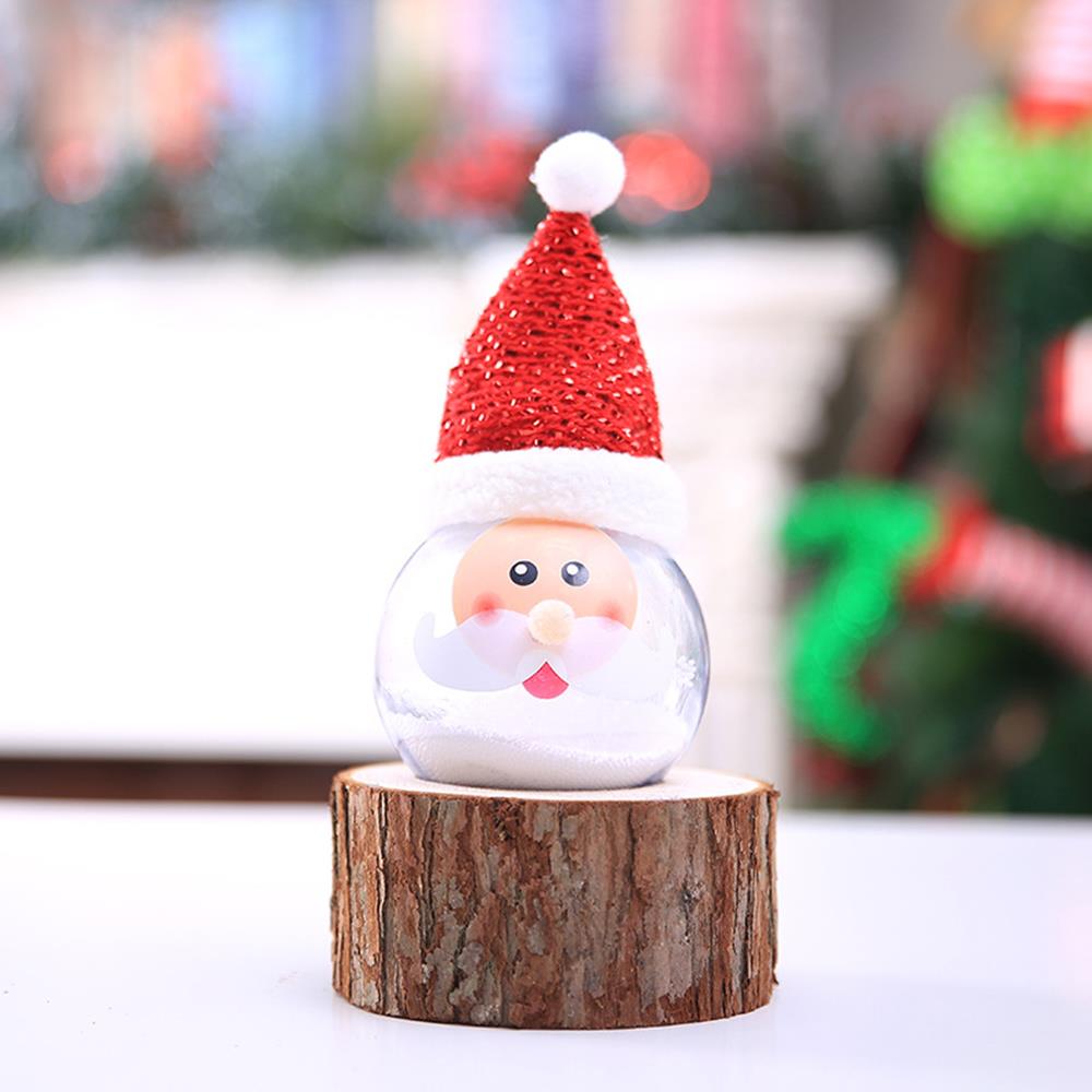 Kerstboom Opknoping Schuim Deeltjes Licht Mooie Lichtgevende Mode Ornament Sneeuwpop Hanger Lichtgevende Bal