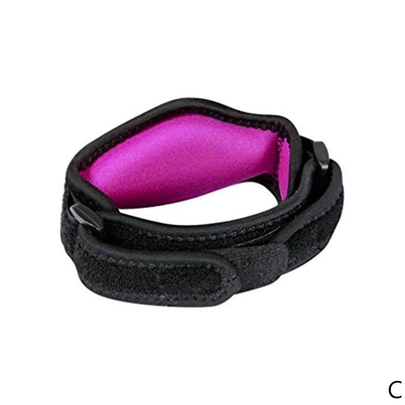 Muñequera deportiva para bádminton, tenis, baloncesto, codo EVA, junta protectora de presión ajustable, soporte transpirable V3P4 1 Uds.: Purple