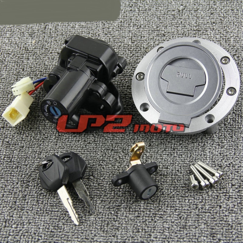 Ignition Switch Fuel Gas Cap Seat Lock Set for Yamaha XT660 XT660Z Tenere 08-13/15 MIDNIGHT STAR V-STAR XVS1300 XVS1300A 07-15