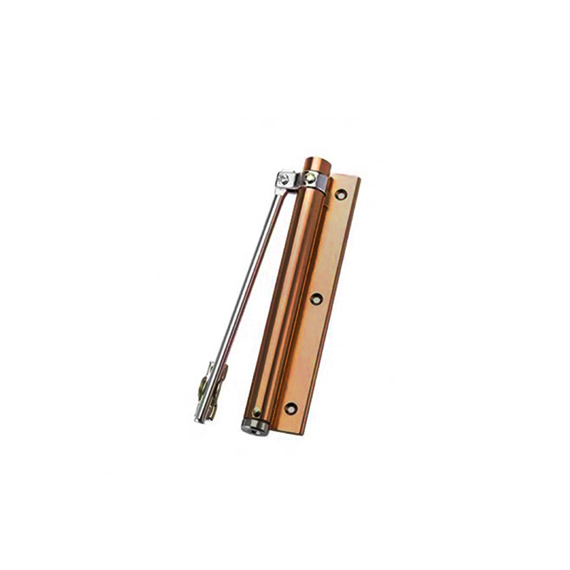 Automatic Door Self-Closing Hinge Adjustable Surface Mounted Automatic Spring Closing Door Closer Fire Rated Door Hardware: Gold