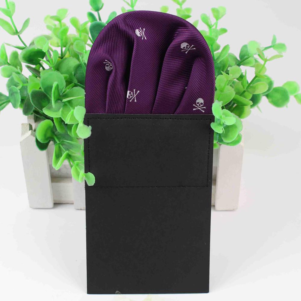 Pañuelos de poliéster para hombre, pañuelos con estampado de Calavera, pañuelos cuadrados de bolsillo para Halloween, pañuelo de bolsillos cuadrados, estilo Casual horrible: 3