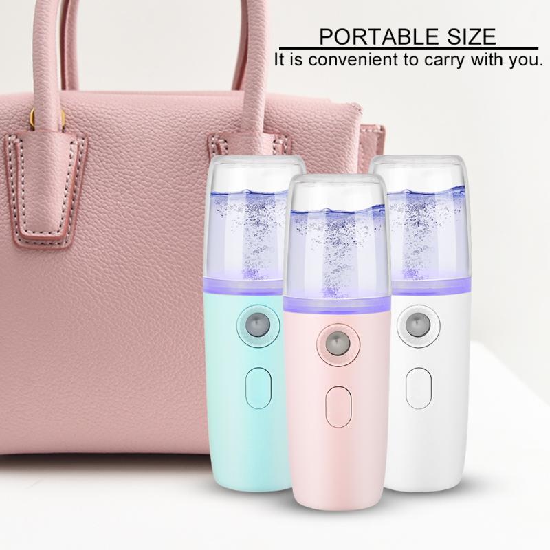 Portable Nano Mist Sprayer Handy Atomization Machine Face Moisturizing Hydration Refreshing USB Facial Care Tool