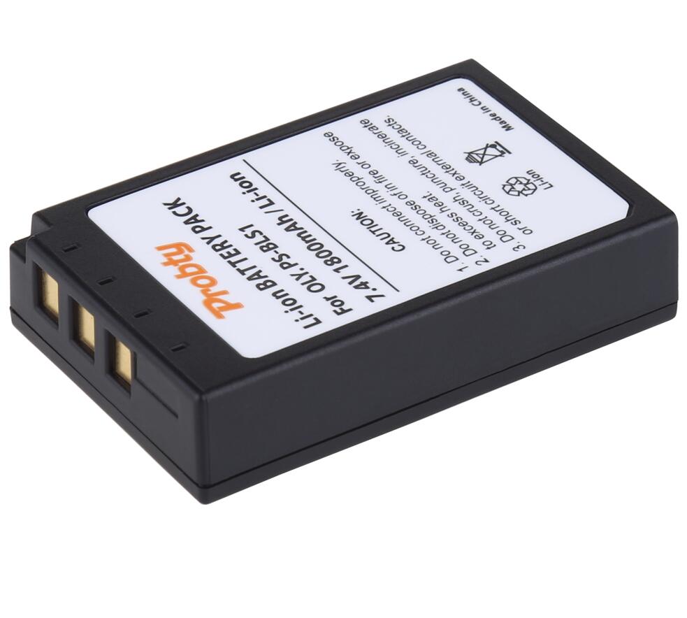 BLS1 batterij en oplader voor OLYMPUS EVOLT E-400 E-410 E-420 E-450 E-620 E-P1: WHITE