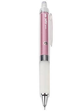 Uni M5-858GG – stylo mécanique Alpha Gel Kuru Toga à Rotation automatique, avec Super poignée, 0.5mm, , 2 pièces: Pink with white