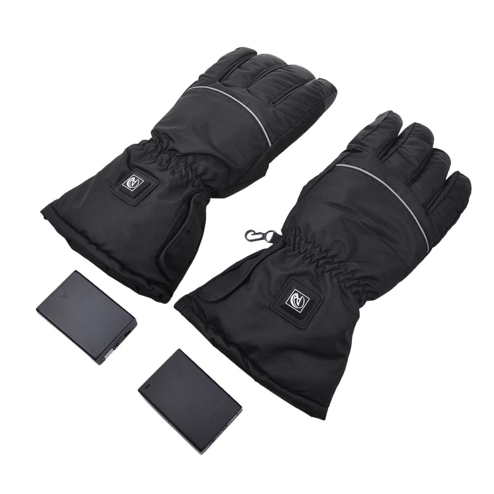 Motorcycle Heater Gloves Battery Powered Electric Heated Hand Warmer Thermal Heated Gloves For Riding Cycling: Battery Box