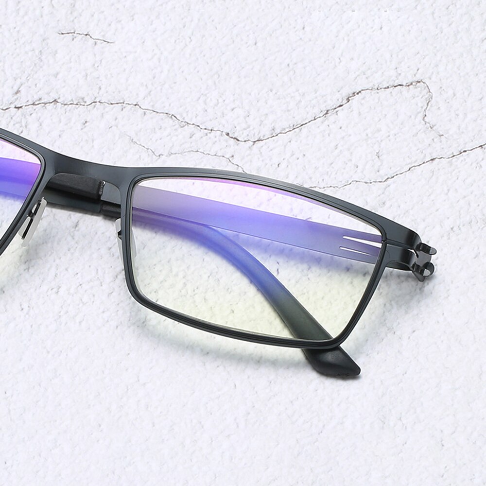 Moderne trend titanium legering zwarte luxe volledige rand fotochromatische overgang zonnebril leesbril  +0.75 +1 +1.5 +1.75 to +4