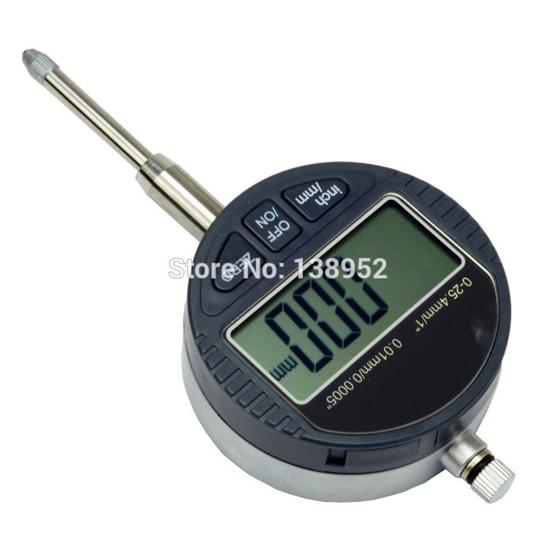 25.4mm/1" Digital Dial Indicator 0.01mm Electronic dial indicator Gauge Meter Metric/Inch With RS232 Data Out Retail Box