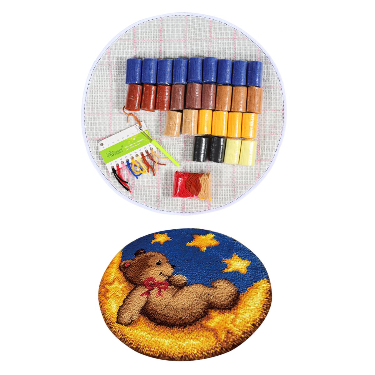 Santa Claus Dog Needlework Latch Hook Rug Kit Unfinished Crocheting Rug Embroidery Carpet Handmade Floor Mat Carpets Living Room: plum
