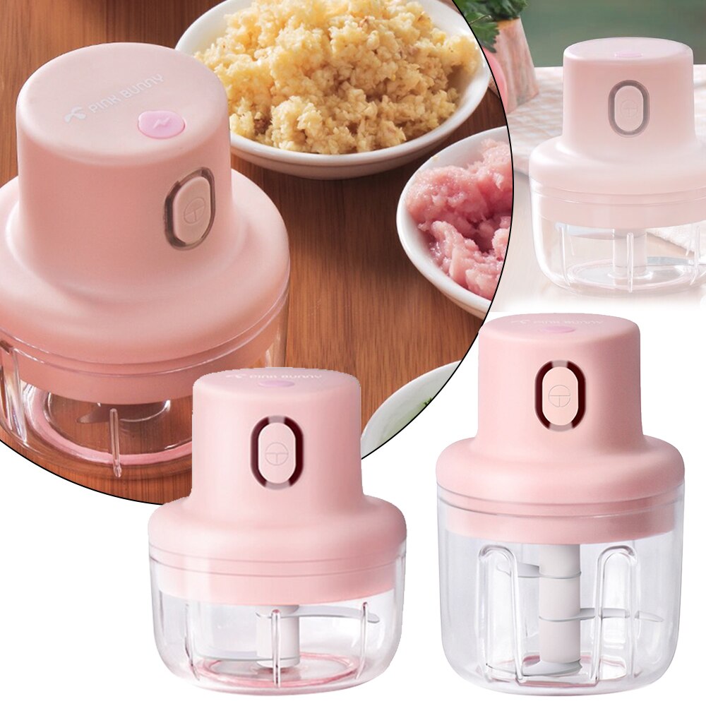 Portable Mini Electric Food Chopper Fruit Vegetables Tools Or Meat Fruit Vegetable Chopper Cutter Kitchen Gadget