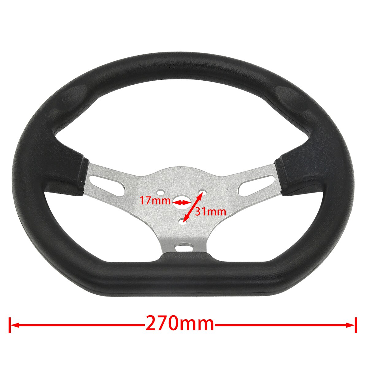 Volant de sport modifié en PU, 270MM, accessoires pour Buggy, Go-kart