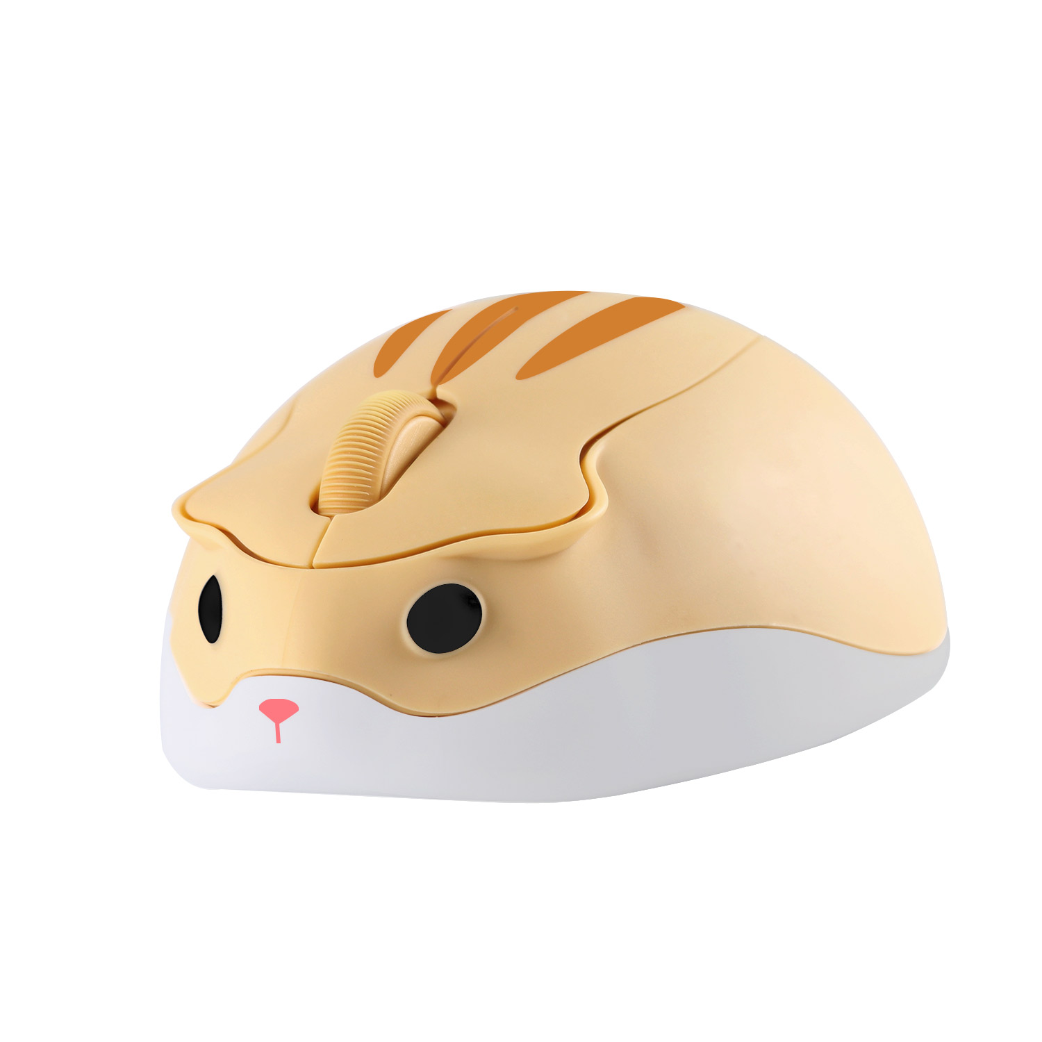 Neue Nette Maus USB Optische Drahtlose Gaming Cartoon Mause Rosa 3D Hamster Form Gamer Laptop Mäuse 1600DPI Für mädchen: Yellow