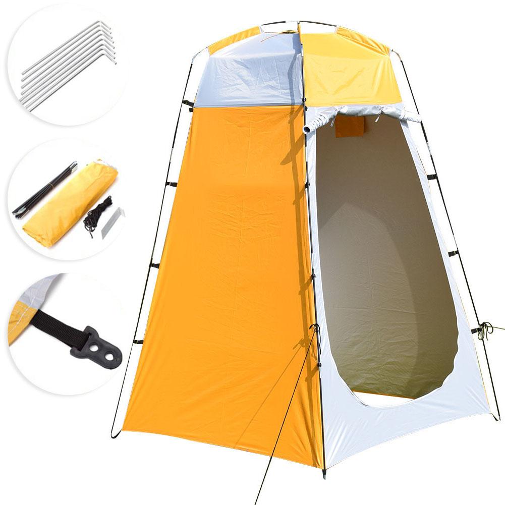 Tienda de campaña portátil e impermeable para exteriores, refugio con cambiador de ducha, ideal para acampar en la playa, 3 estaciones, , inalámbrica