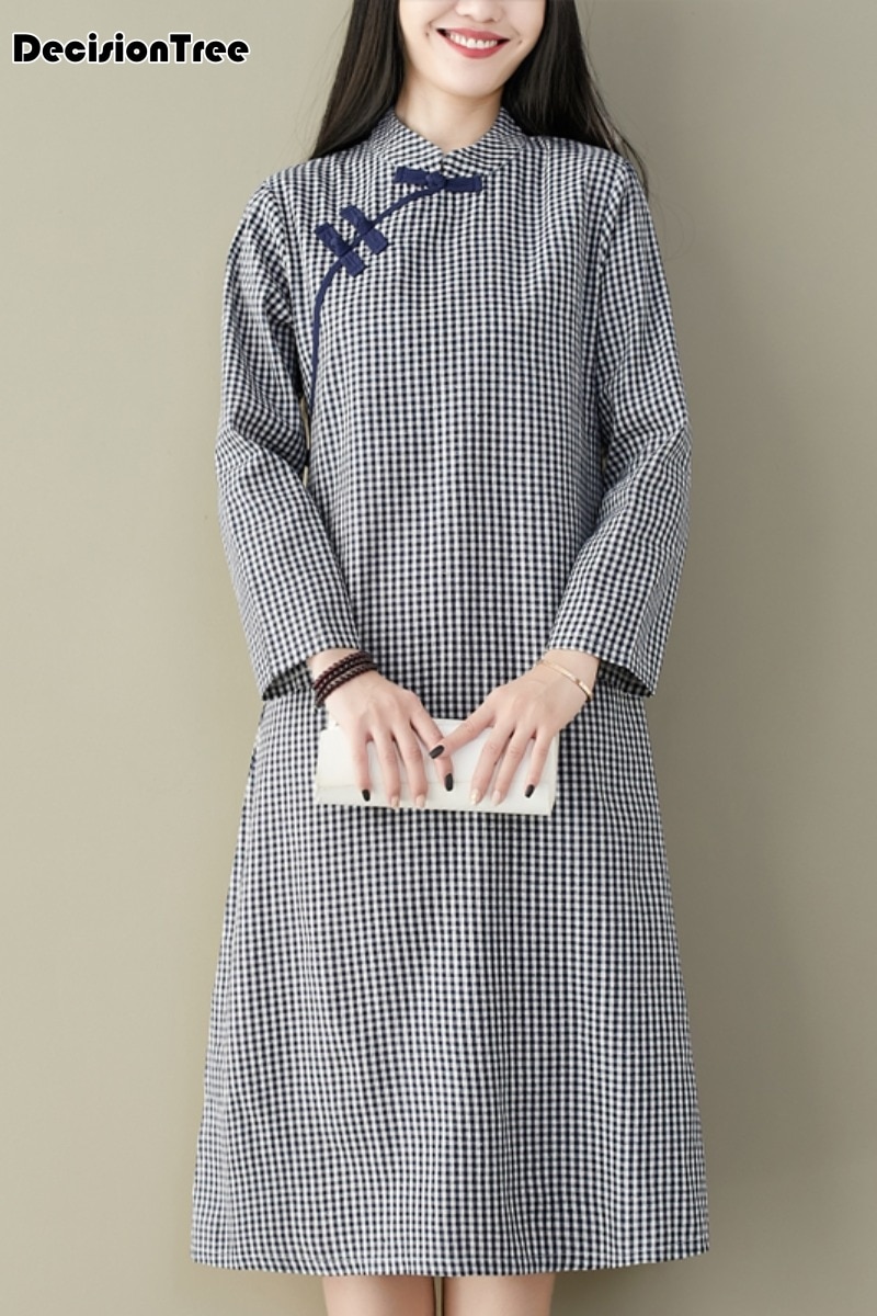 Chinese Dress full sleeve qipao dress vintage chinese style restoring cheongsam dress chinese traditional embroidery dress