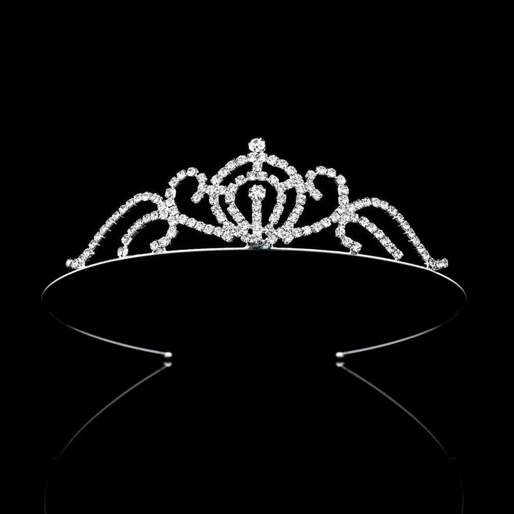 Europeu e americano nupcial coroa tiara princesa menina aniversário coroa senhoras faixa de cabelo strass acessórios para o cabelo: HG123