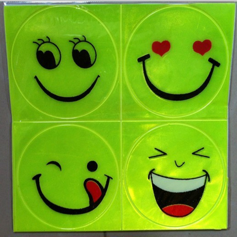 Smiley Gezicht Vorm Fiets Reflector Tl Mtb Fiets Sticker Fiets Velg Reflecterende Stickers Decal Accessoires