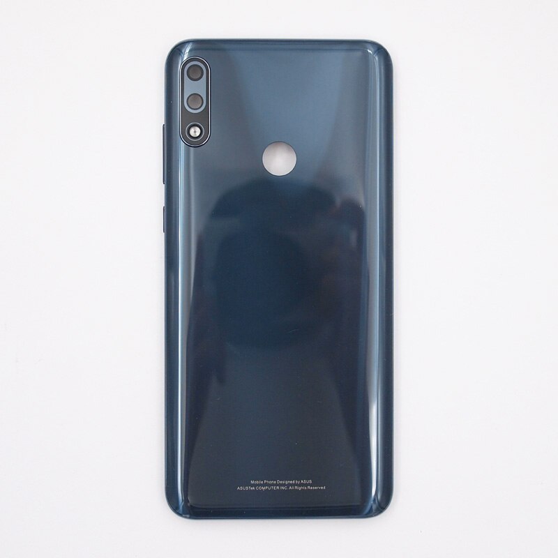 BaanSam Nuovo Portello Della Batteria Della Copertura Posteriore Custodia per ASUS ZenFone Max pro M2 ZB631KL X01BDA con volume di Potere Del Bottoni: Blu scuro