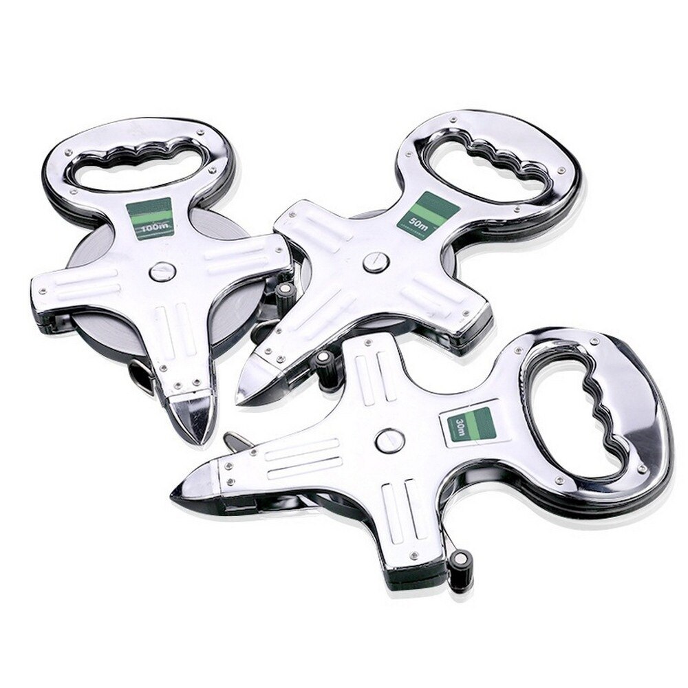30M/100Ft 50M/165Ft Stainless Steel Tape Measuring Rulers for Construction Surveying Retractable Metric System Measuring Tool