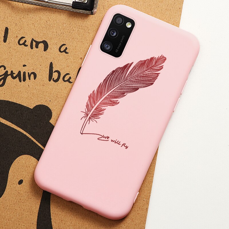 Phone Case For Samsung Galaxy A41 Cover 6.1" Flower Butterfly Soft Silicone Cases For Samsung A 41 a41 Back Cover Fundas Protect: Kfe95-hoyumao