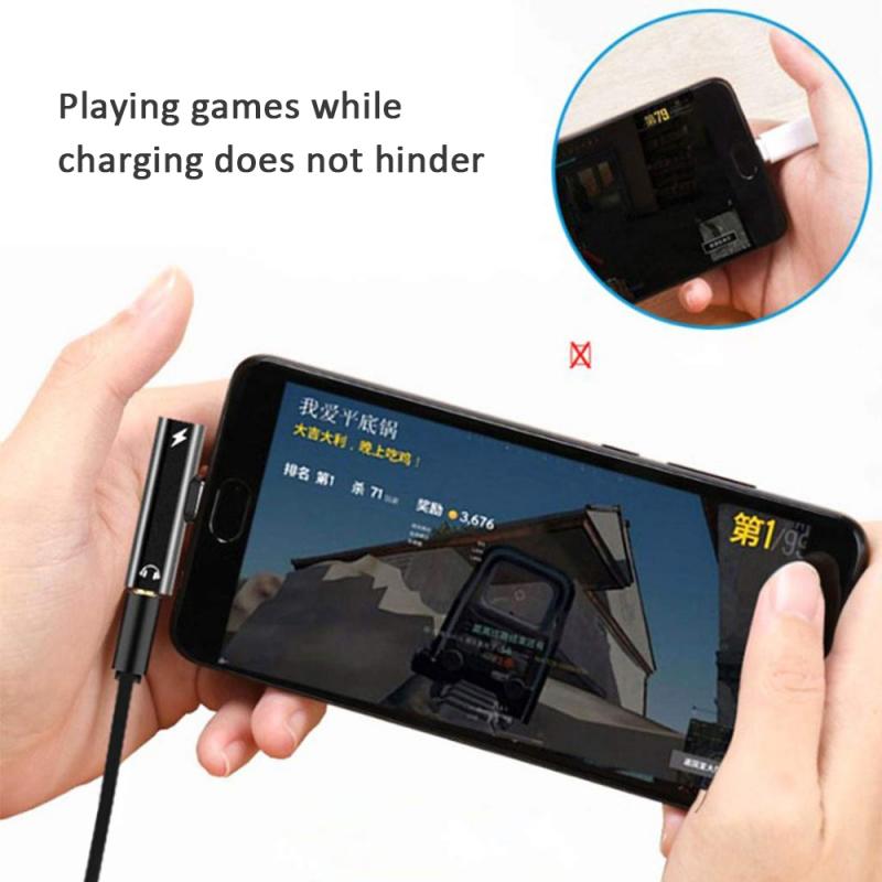 Cable de interfaz de Audio auxiliar Universal 2 en 1 de 3,5mm Adaptador de Audio de carga USB tipo C para Leeco Le, auriculares, cargador de USB-C de coche