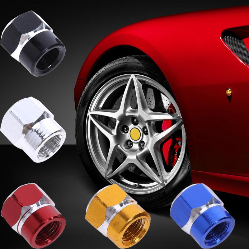 thumbnail image 2 of 4 Pack Aluminum Alloy Tire Valve Stem Caps – Universal Dust Covers For Car, Truck, SUV, Bike – Durable & Easy Install 2 of 5