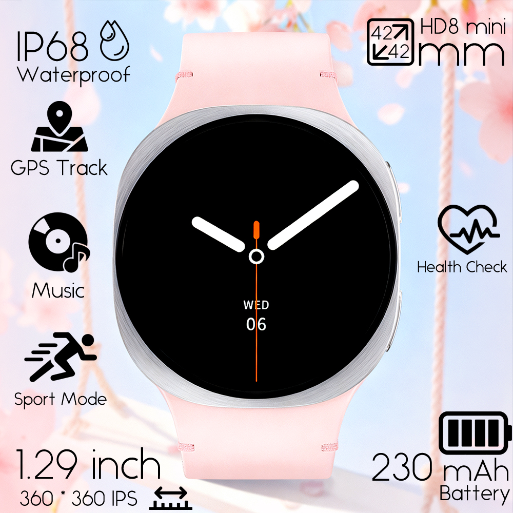 2026 Nuovi Orologi 8 mini accorto guarda GPS traccia Smartwatch impermeabile per uomo Donna saluto sport AMOLED Frequenza cardiaca Chiamata Bluetooth