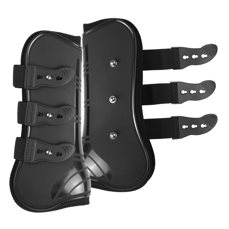 4 stk front bagben støvler justerbare hest ben støvler hestebøjle beskyttelse wrap heste foran bagben vagt sener ridning
